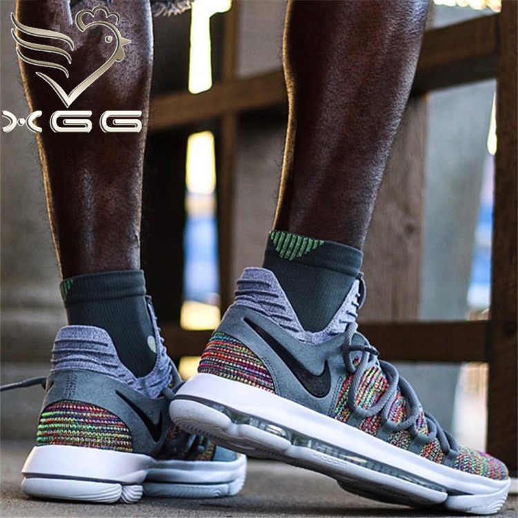 小鸡鸡 nike zoom kd10 杜兰特 灰彩虹 勇士中国897816-900-402