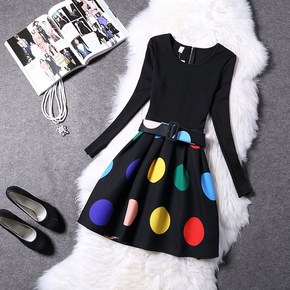 韩版春季大码连衣裙