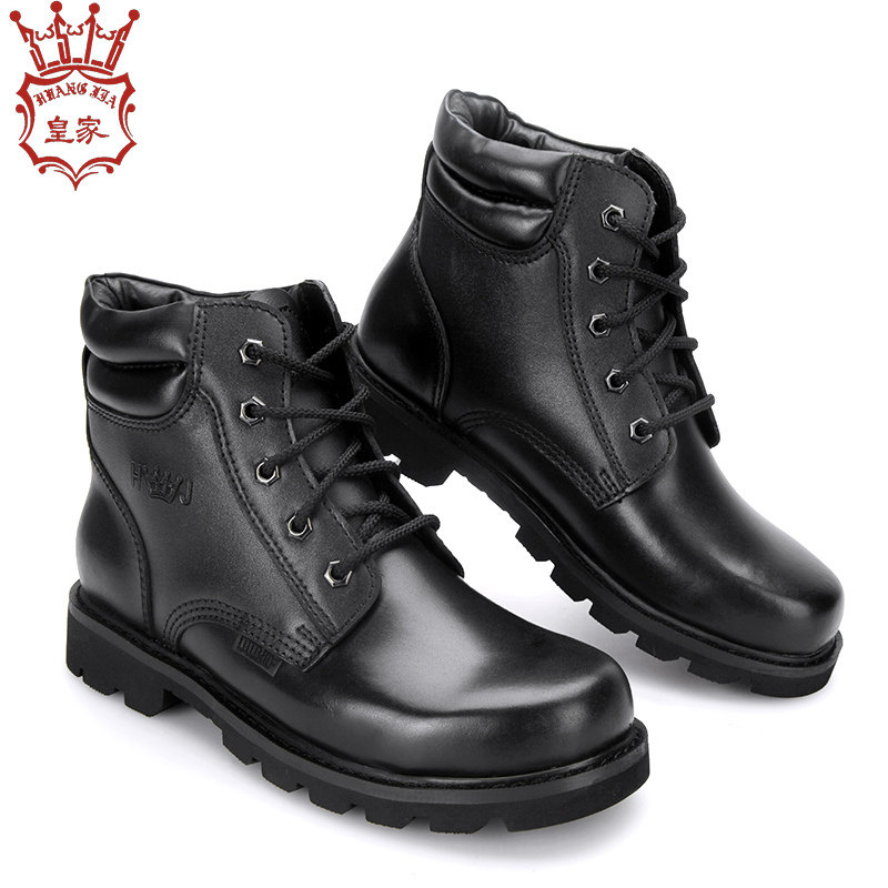 3516皇家特种兵羊毛军靴男靴子工装靴防滑耐磨军勾皮鞋加绒棉鞋