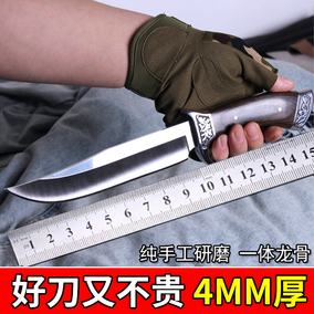 特战高硬度战术军刀潜水直刀防身户外刀具绑腿荒野外求生开刃短刀
