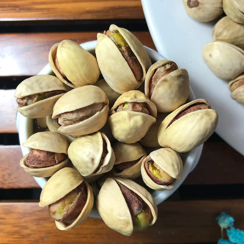 新货自然开口笑开心果大颗粒原味无漂白500g农家零食坚果特产包邮