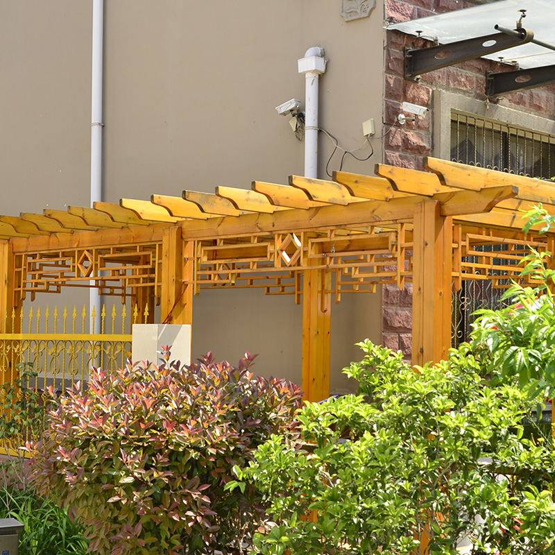 葡萄架防腐木 碳化木庭院葡萄架 户外凉亭室外廊架爬藤架花架长廊