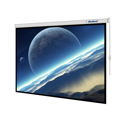 红叶100寸4:3背投透视电动投影幕张家港投影幕布投影银幕