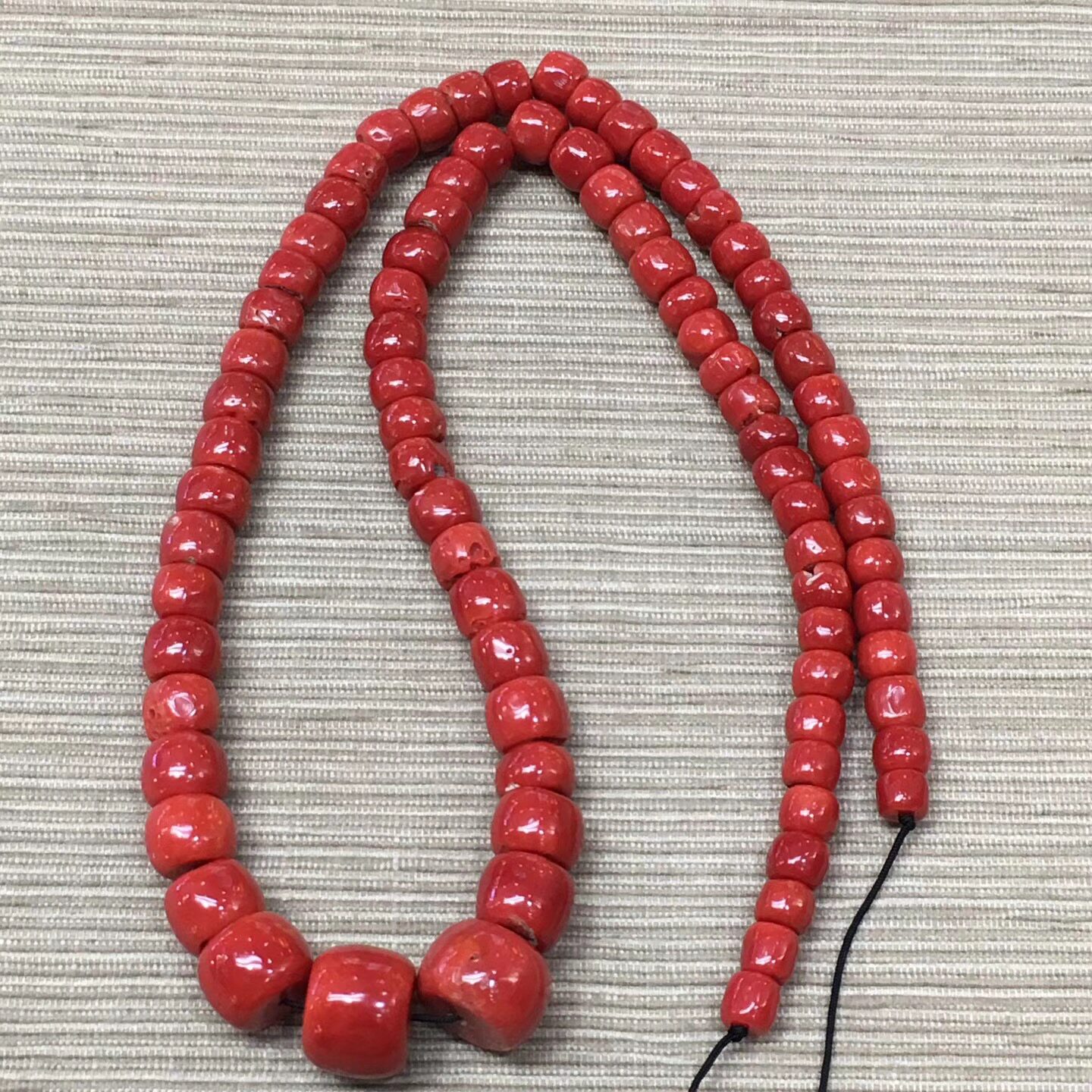 天然有机物宝石珊瑚项链 珊瑚算盘珠 珊瑚手串 108颗佛珠手链