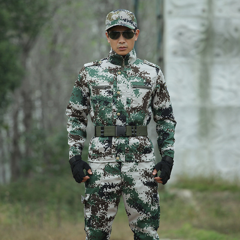 户外特种兵丛林迷彩服冬季军迷套装男野战服工作服多袋耐磨工装服