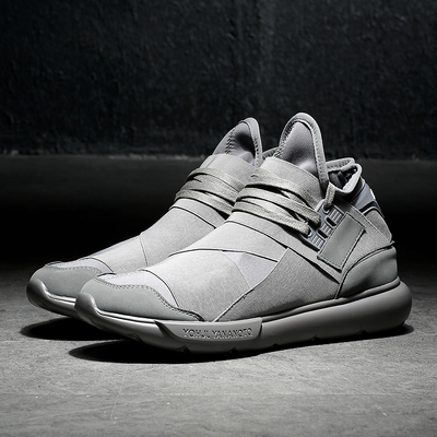 adds y-3男鞋正品黑灰武士鞋忍者鞋y3大码46透气轻便运动鞋bb4735