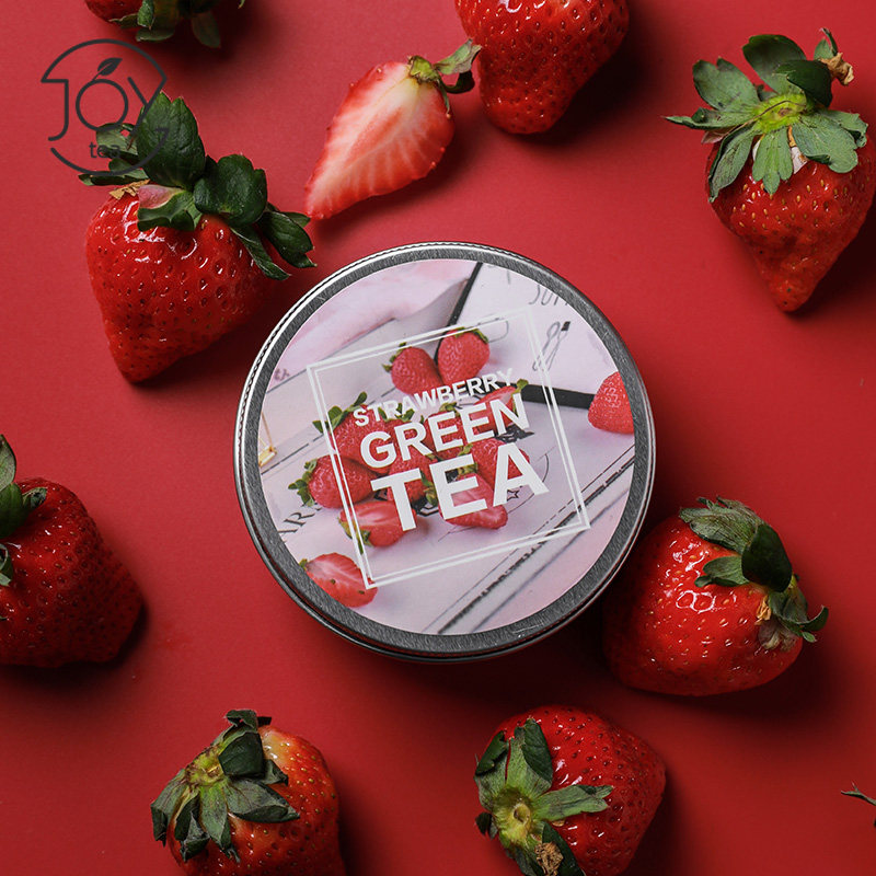 草莓绿茶水果茶冷泡花草茶果粒茶德国花果茶袋泡茶罐装花茶包邮