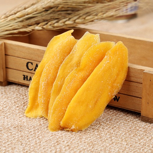 春游零食乡野村庄芒果干蜜饯果脯芒果水果干零食芒果片500g包