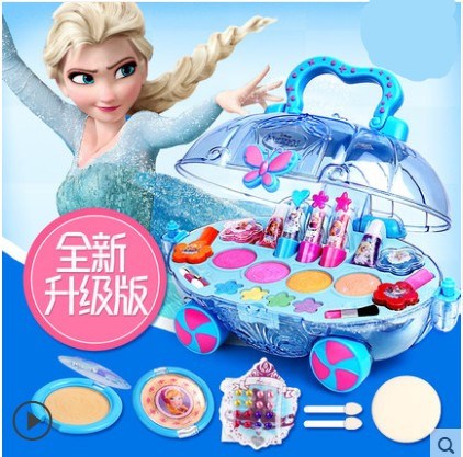 迪士尼儿童化妆品公主彩妆盒套装无毒小女孩口