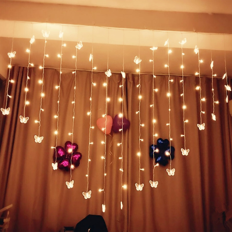 生日布置 浪漫 卧室_led爱心闪灯彩灯串灯少女心房间布置求婚表白生日