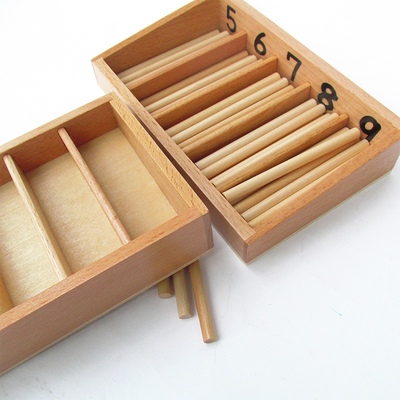 蒙氏教具家庭版纺锤棒箱蒙台蒙特梭利儿童数数学早教教具包邮