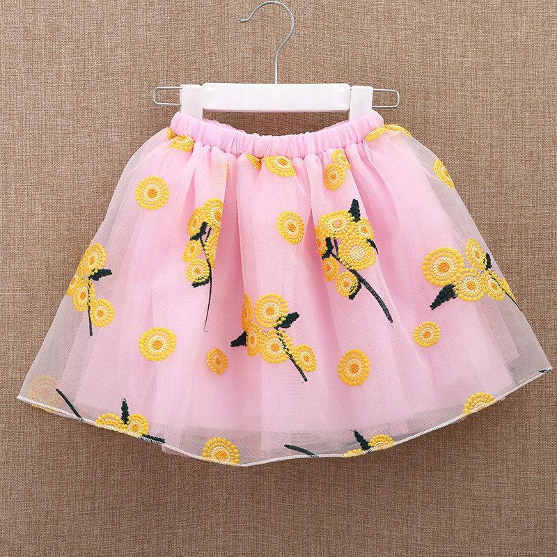 幼儿童宝宝休闲纱裙短裙 儿童小孩网纱半身裙子 夏季女童公主蓬蓬