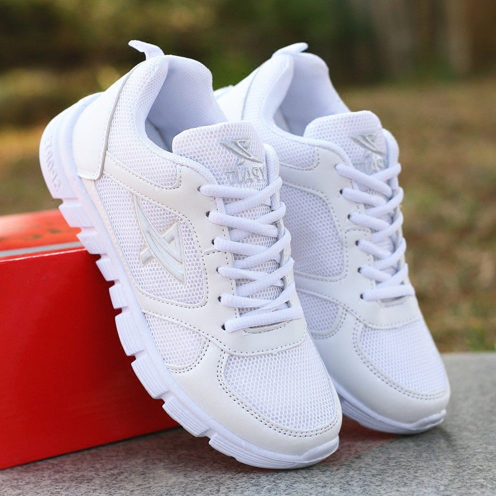 一折小白鞋男夏季 透气