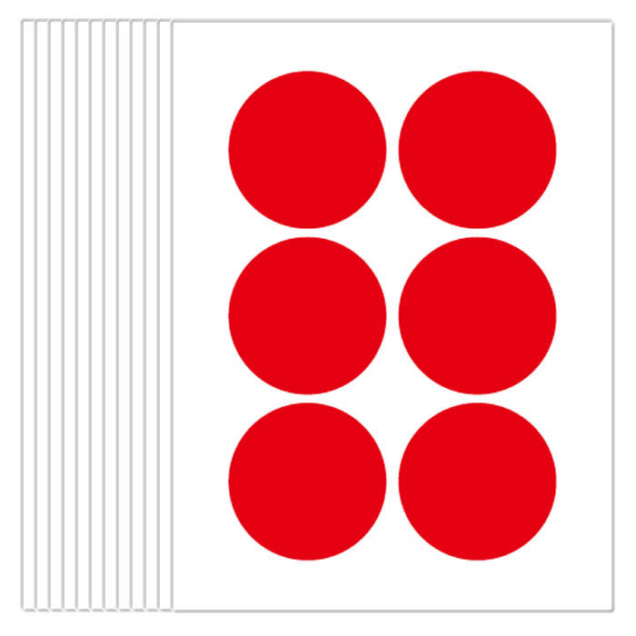 5cm物品分类可写字圆点 35mm小贴纸装饰标贴画优惠券