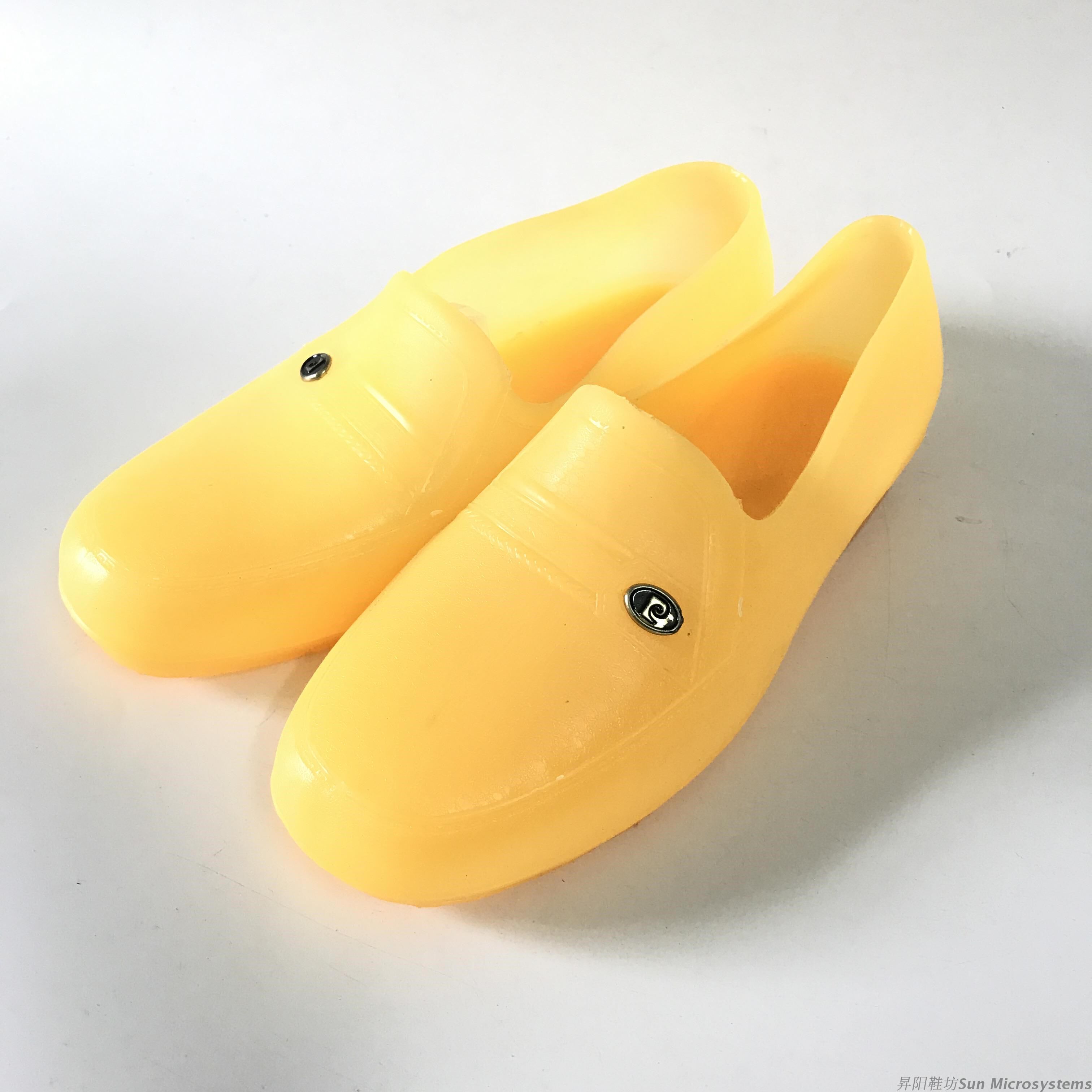 仿牛筋男士工地软胶胶鞋水鞋防水低帮塑料黄色建筑工雨鞋塑胶男士