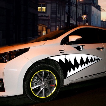 汽车贴纸 smart 大鲨鱼车贴 个性车贴 创意贴纸车身贴新款全车贴