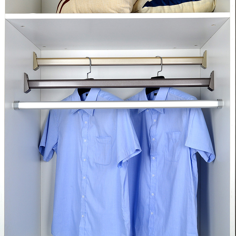 晾衣杆衣柜挂衣杆柜内衣柜杆横杆衣杆托衣架衣橱杆挂杆固定法兰座