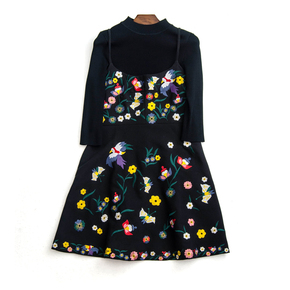 欧美 黑色吊带裙