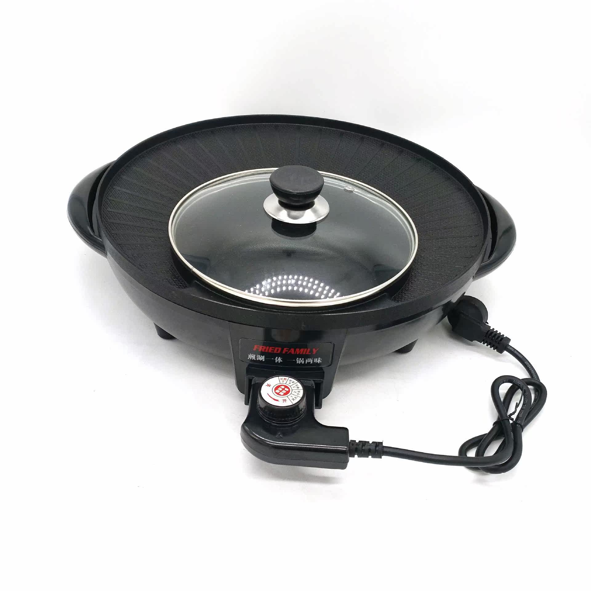 红双喜涮烤一体锅_火锅红双喜涮烤一体锅火锅家用烤锅日月神锅一体