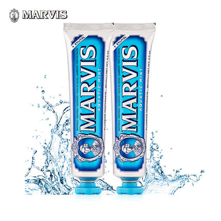 意大利aquafresh 立式三色牙膏 美白牙齿清新口气去烟渍牙膏包邮_7折