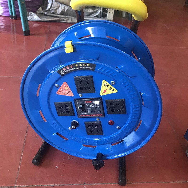 线盘插座移动电缆盘收绕线卷盘拖盘线轴滚子空盘30/50米插板