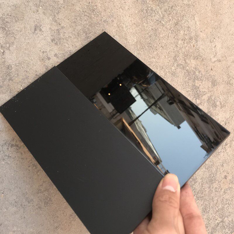 磨砂亚克力板 哑光_黑色单面磨砂亚克力板黑色哑光有机玻璃板不透光