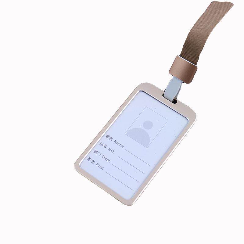蓝色工号牌挂牌卡套小单位工作卡密封卡绳门卡铝合金工作证 - 360购物