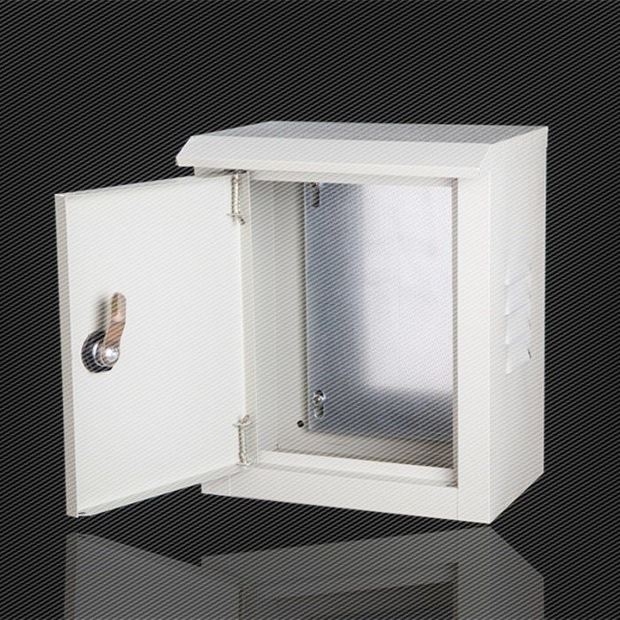 工地铁皮电闸箱墙式通用电源盒墙挂室外壁挂箱配电箱250*300*160