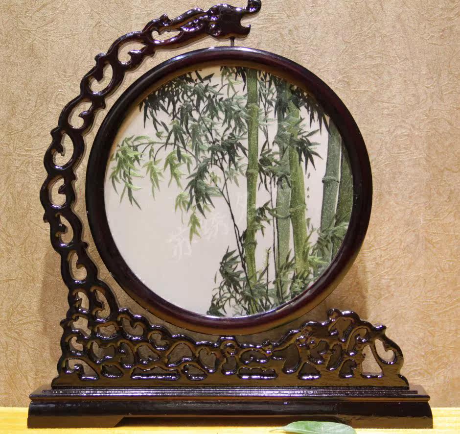 特价苏州刺绣 纯手工_双面绣苏州刺绣苏绣纯手工台屏摆件商务中国特色