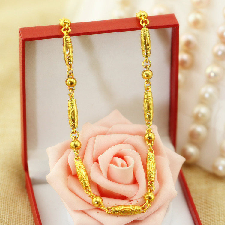 老凤祥和新款镀黄金项链男士霸气24k仿真越南沙金项链男老板优惠券