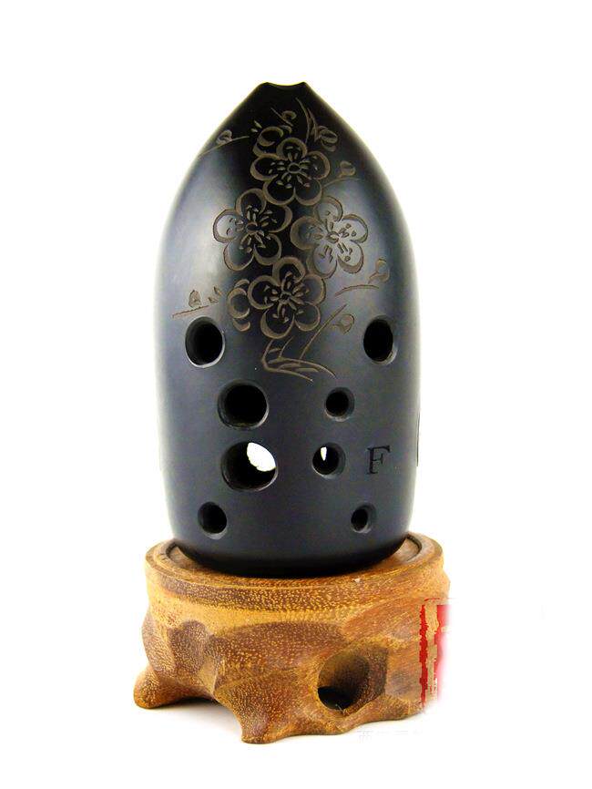 黑陶埙十10孔双腔专业冷门古埙初学者成人演奏入门吹奏民族乐器