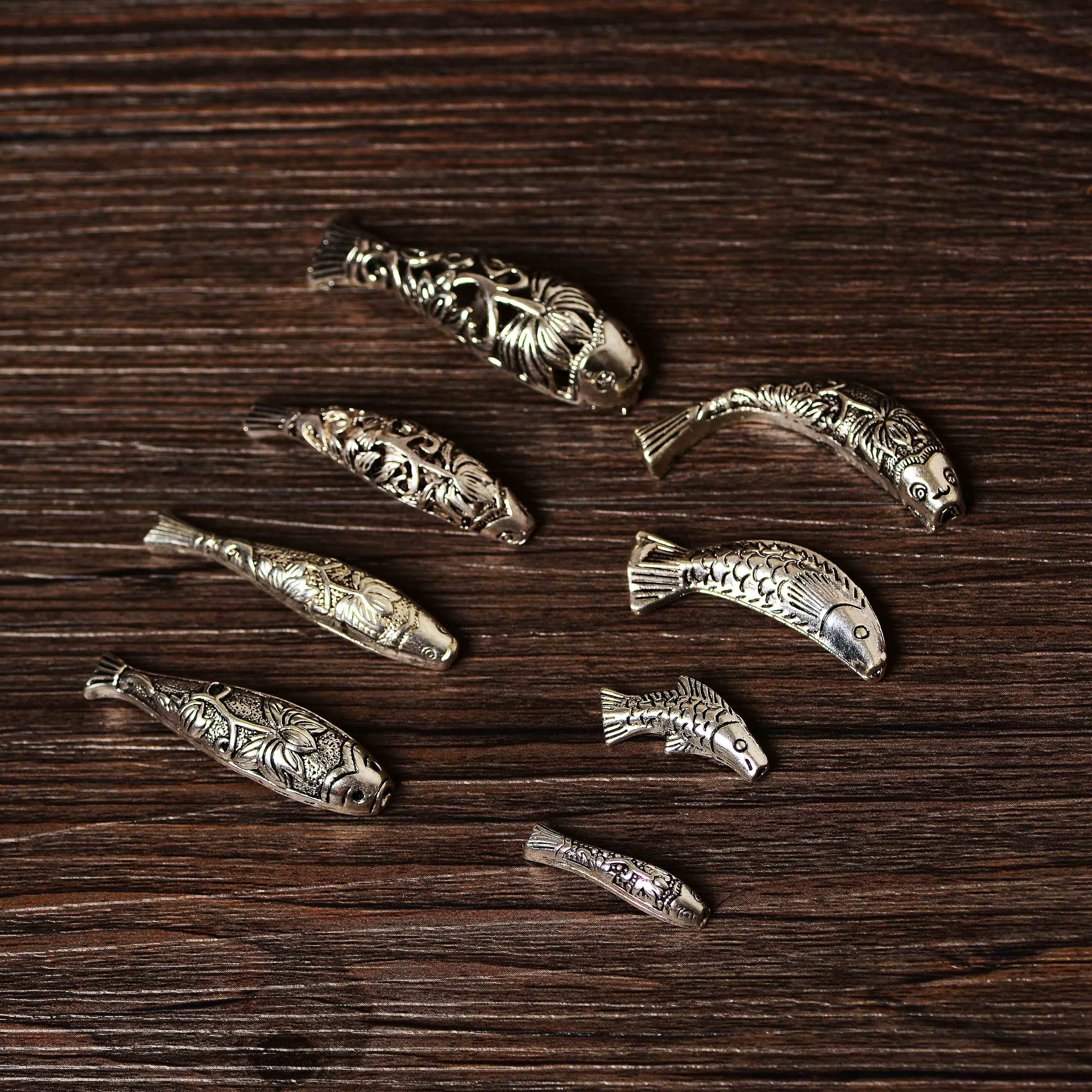 一折银饰配件小鱼