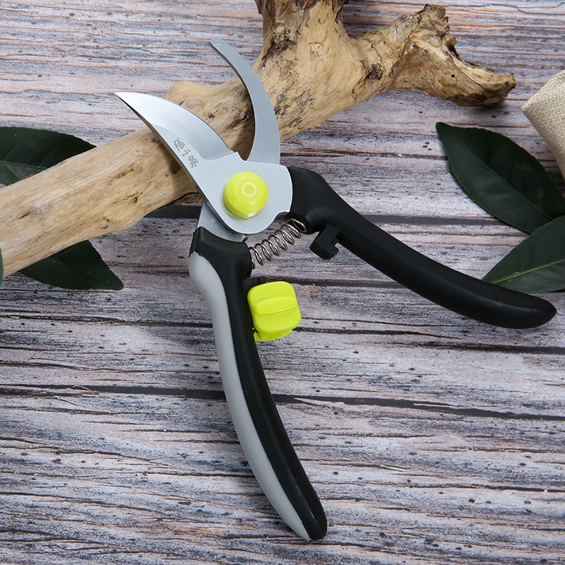 张小泉秀春整枝剪带减震卡扣嫁接剪高碳钢多能工园艺剪果蔬整枝剪