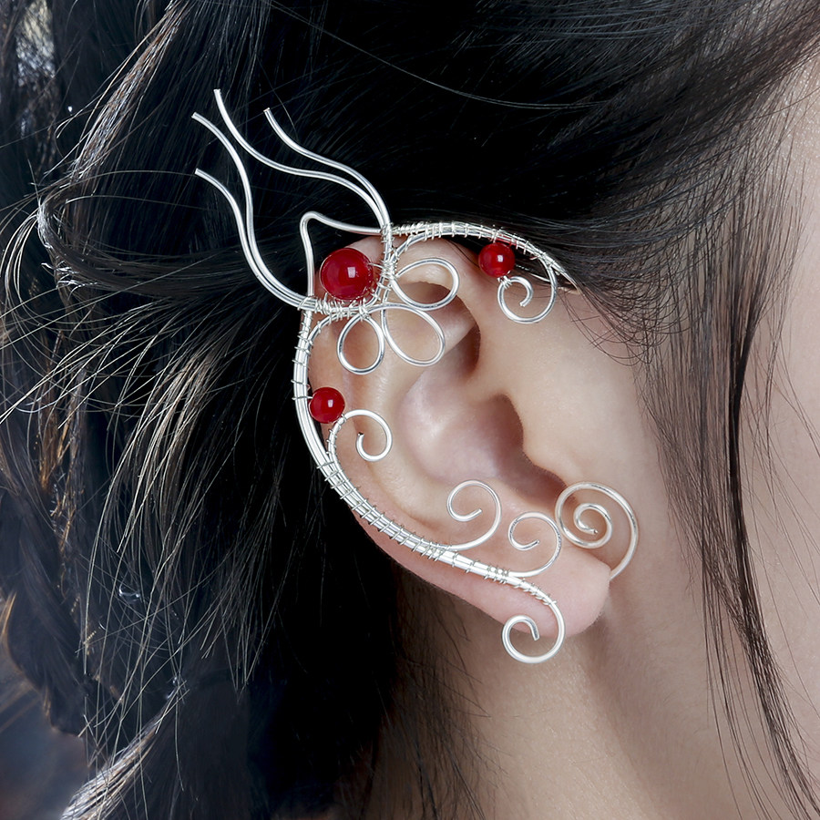 热销精灵耳饰 饰品_森女风耳饰品鹿精灵耳饰耳夹无耳洞超仙气耳环耳挂