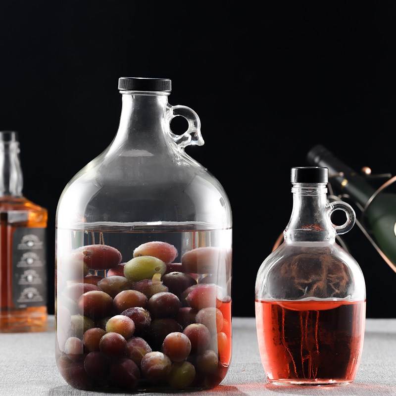 密封罐酵素装加厚大号洒超大特大瓶子高5斤密封盖小口泡酒玻璃瓶