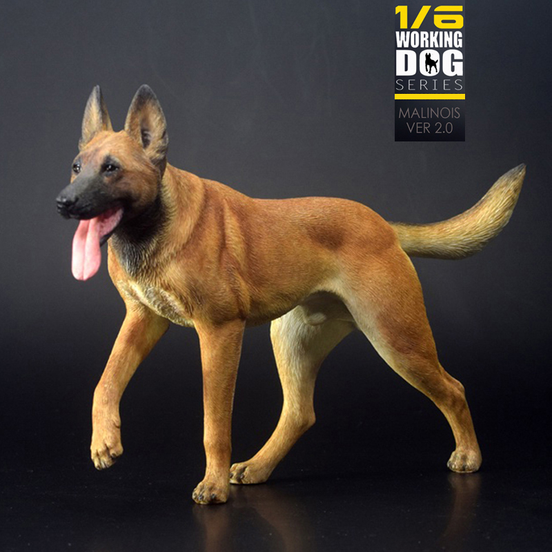 z 模型]1:6工作犬 马犬 狗 模型 摆件 搭配兵人车内饰品摆件