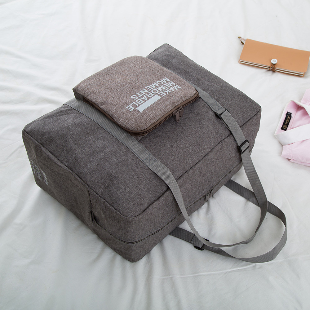 简约便携大容量可折叠旅行手提拉杆包行李包收纳包男女登机整理袋