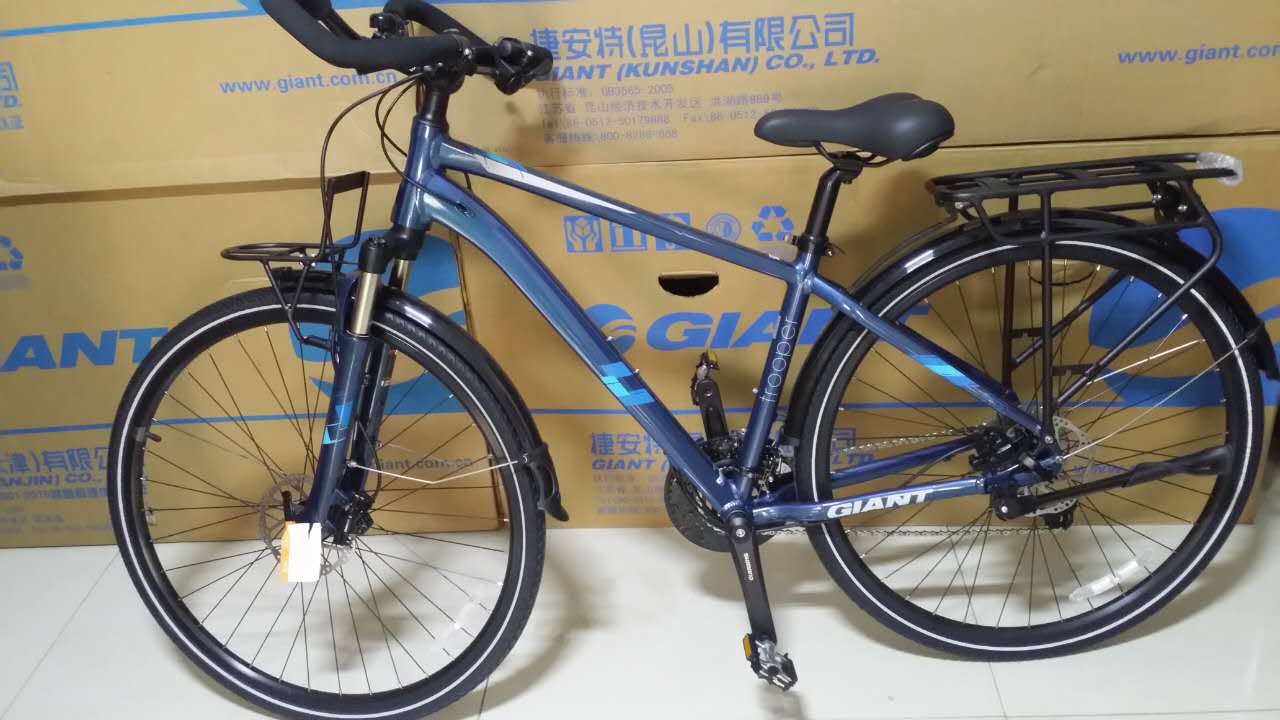 捷安特自行车_包邮正品18款giant捷安特帝柏5100旅行自行车27速油碟锁
