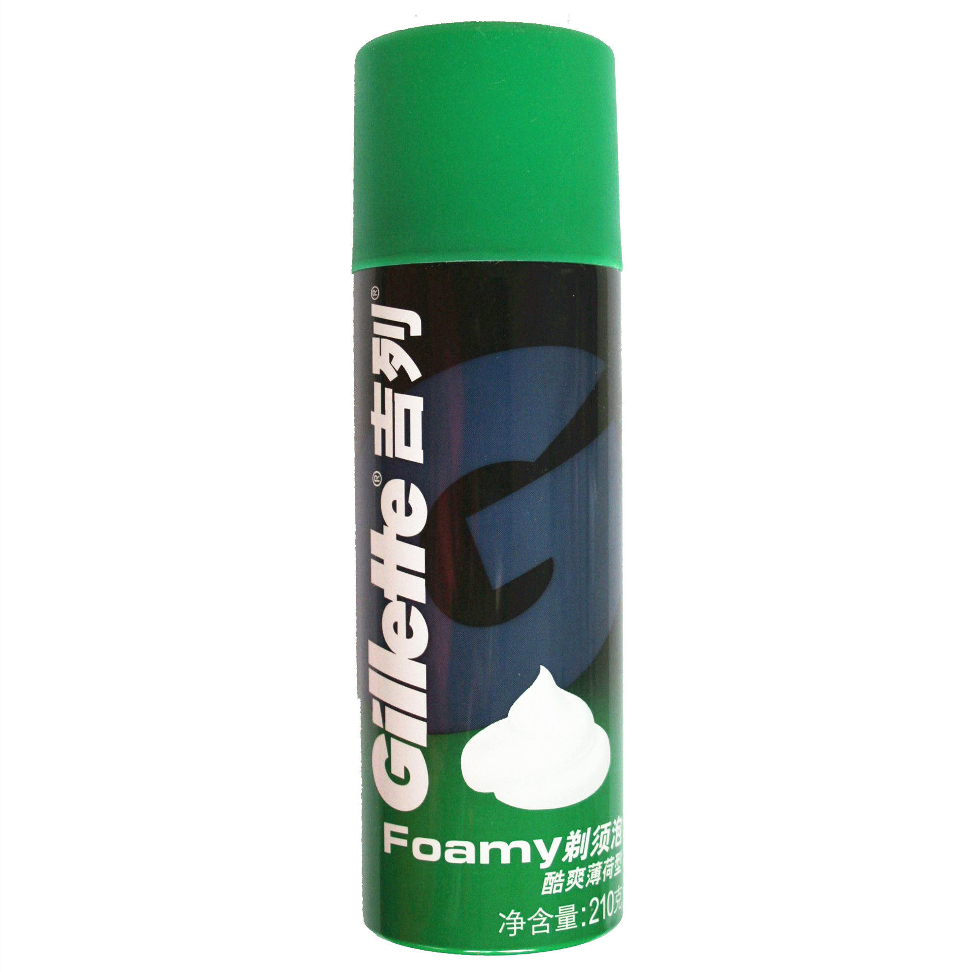 特价刮胡子泡沫_吉列剃须泡沫酷爽薄荷香型210g男士刮胡子泡沫剃胡须
