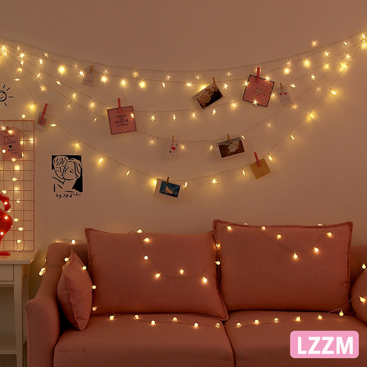 特价led灯串diy彩灯 房间