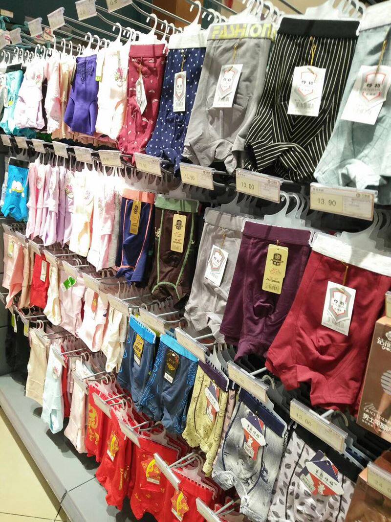 79 展示架服装店展示台梯形鞋架内裤中间挂衣架内衣男女童男士中岛