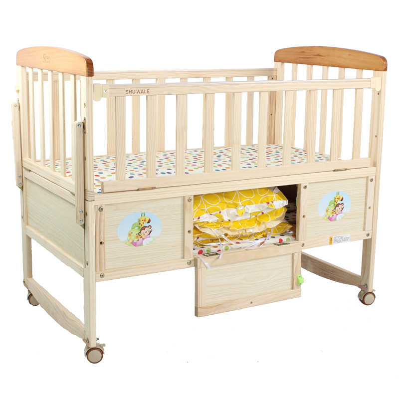      婴儿床实木
