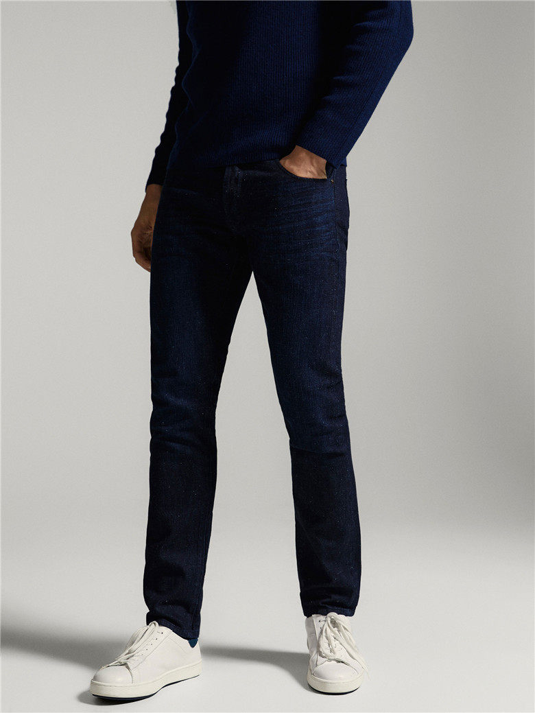 帆想之家西班牙专柜代购 md 男装修身款镶边牛仔裤0033037