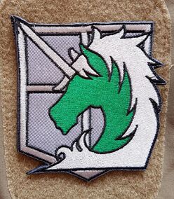 进击的巨人宪兵团attack on titan个性3d刺绣魔术贴臂章贴背包贴