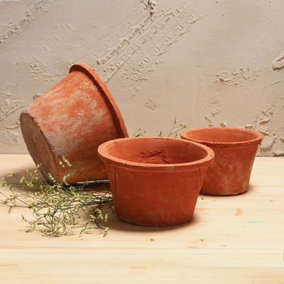 普通盆 粗陶红陶手工窑变黑陶花盆红土盆多肉植物瓦盆透气室外
