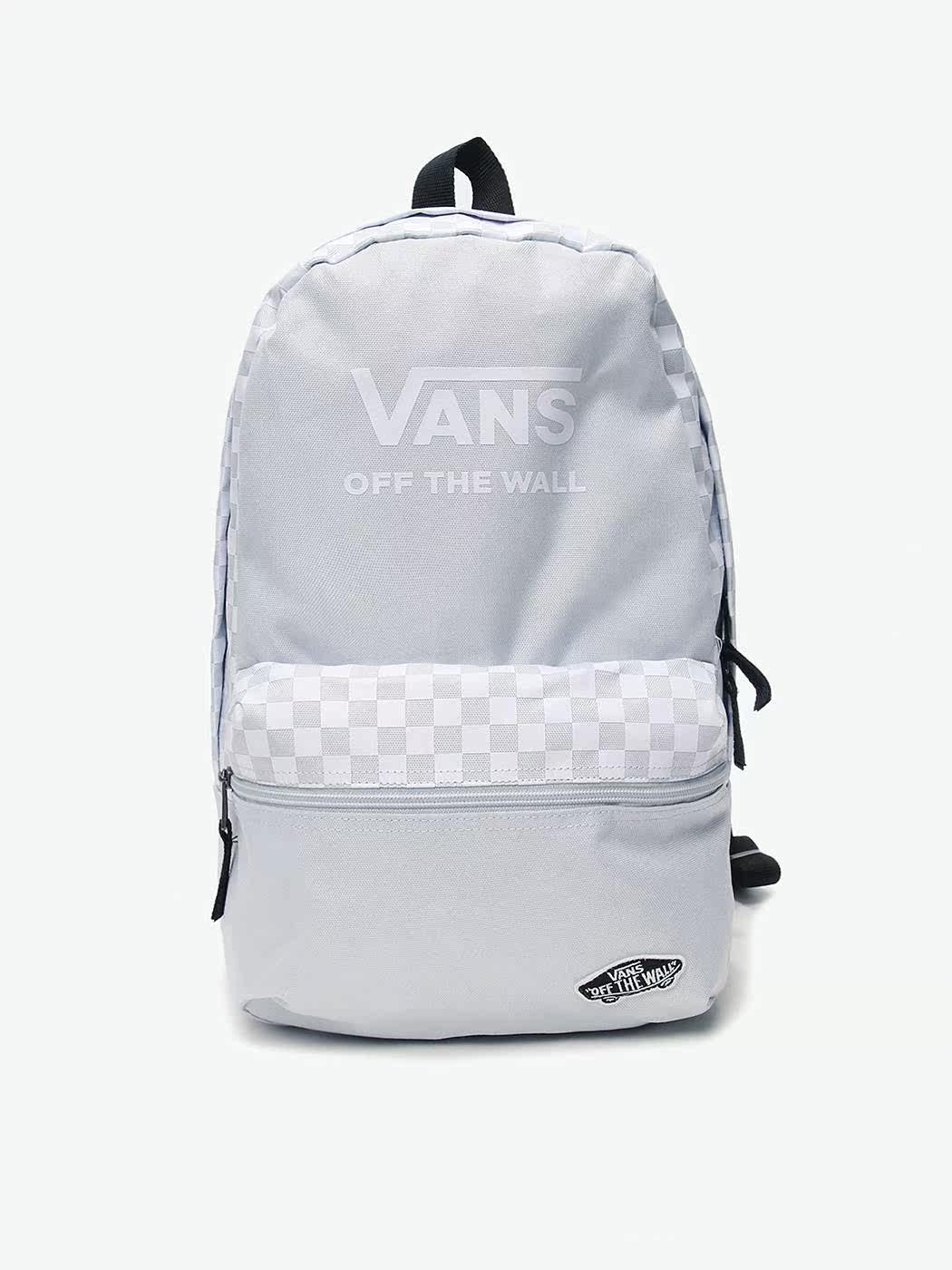 万斯包_范斯冬季新品vans os backpack灰色棋盘格双肩背包vn00021tuny