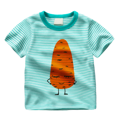 童装男童t恤短袖2017夏季新款 纯棉卡通印花圆领儿童体恤韩版