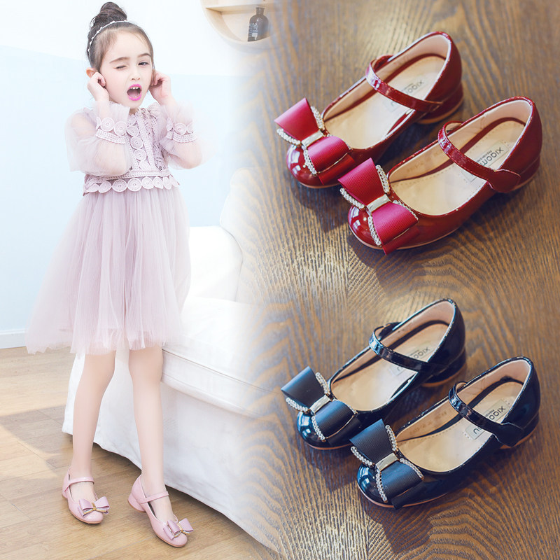 儿童高跟鞋 儿童礼服裙公主裙拖地
