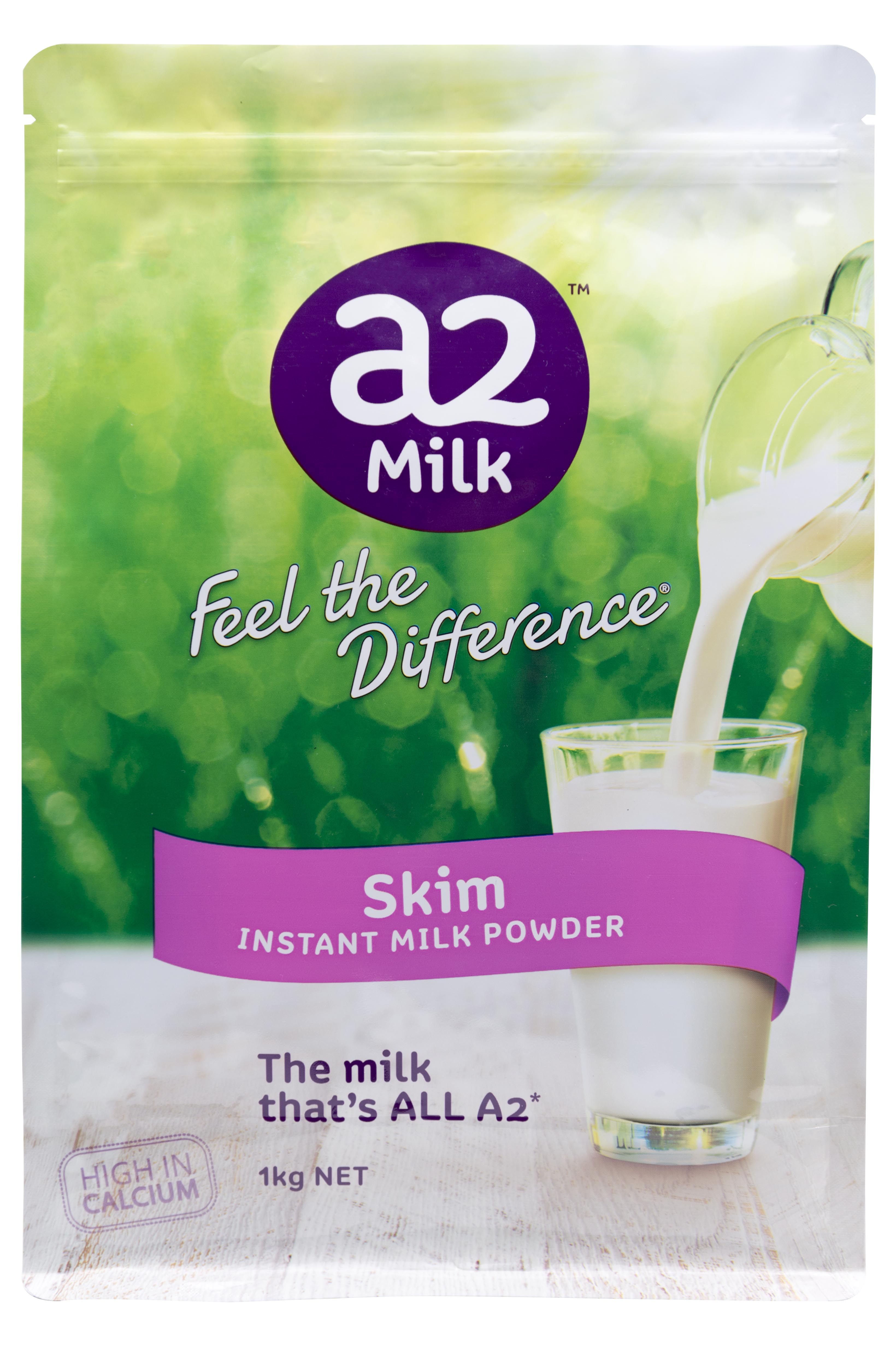 保税区包邮 澳洲新西兰原装正品a2成人脱脂奶粉1kg 速溶 中老年