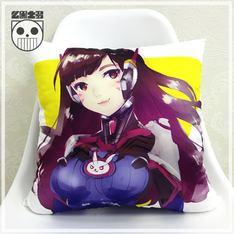 va抱枕 dva抱枕 守望dv.a周边靠垫抱枕 dva周边优惠券